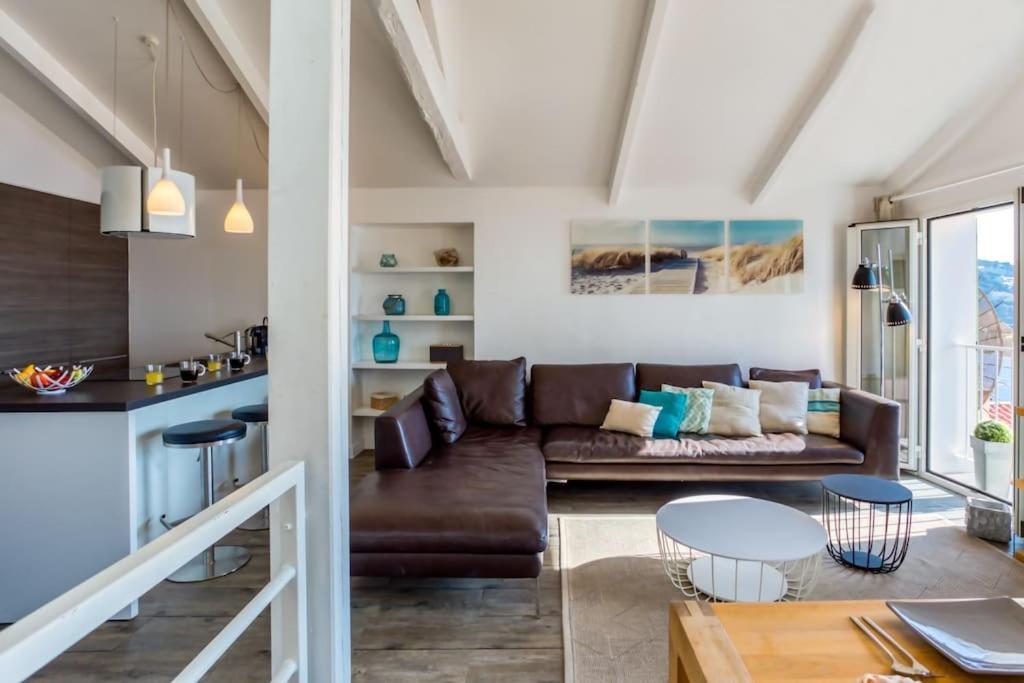 #40 Bright Sea View Suite For 6 2Mins Walk Port & Sea Вільфранш-сюр-Мер Екстер'єр фото