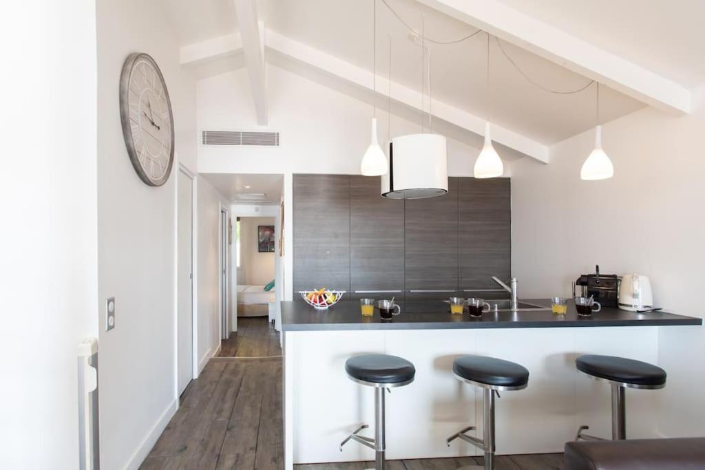 #40 Bright Sea View Suite For 6 2Mins Walk Port & Sea Вільфранш-сюр-Мер Екстер'єр фото